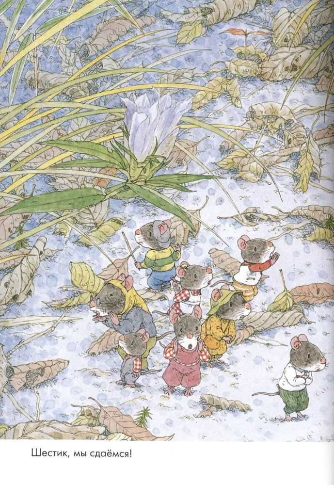 14 Wood Mice (MINI). Mushroom Parade