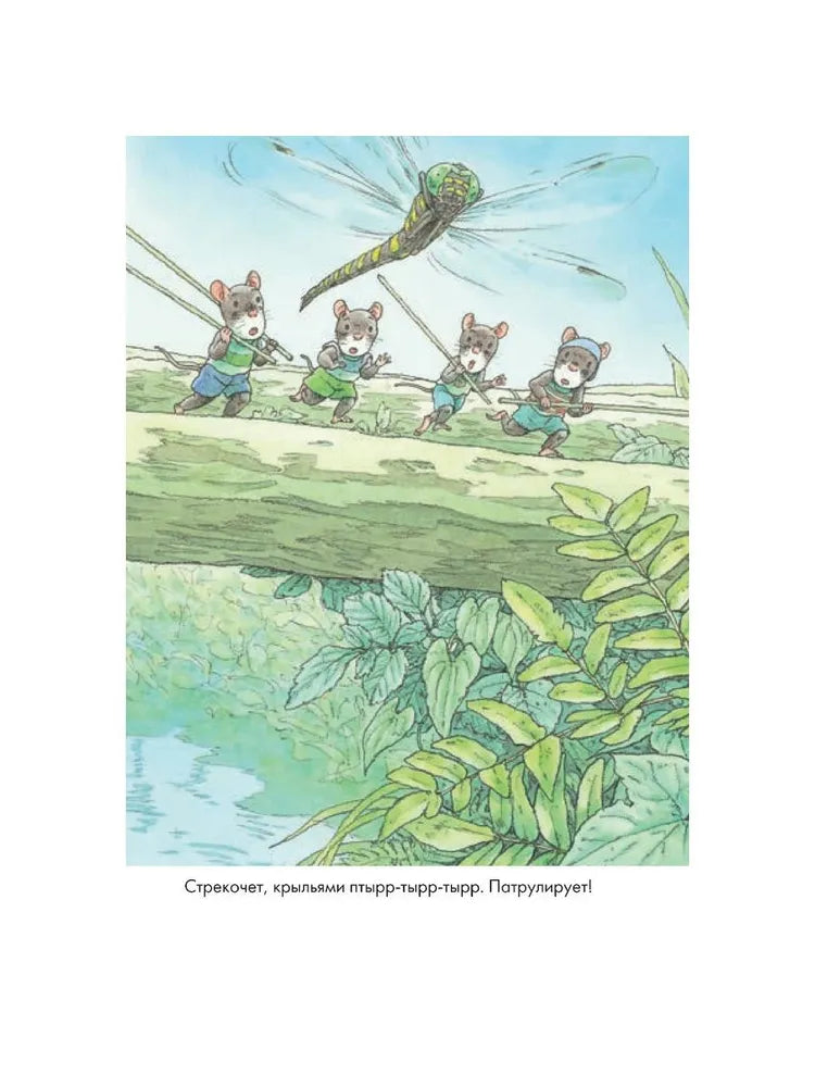 14 wood mice (mini). Dragonfly pond
