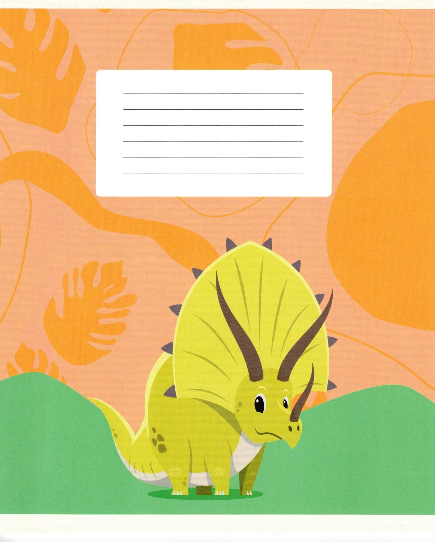 Тетрадь 12л клетка Динозаврики