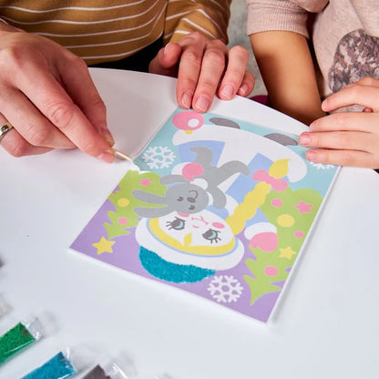 Arts and crafts kit. Sand art "Snow Maiden"