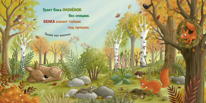 Board books. Autumn in the forest