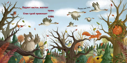 Board books. Autumn in the forest