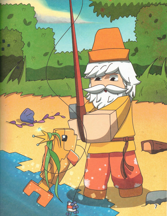 Сказка о рыбаке и золотой треске Любимые сказки в стиле Майнкрафт