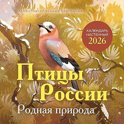 Birds of Russia. Native Nature. Wall Calendar for 2026