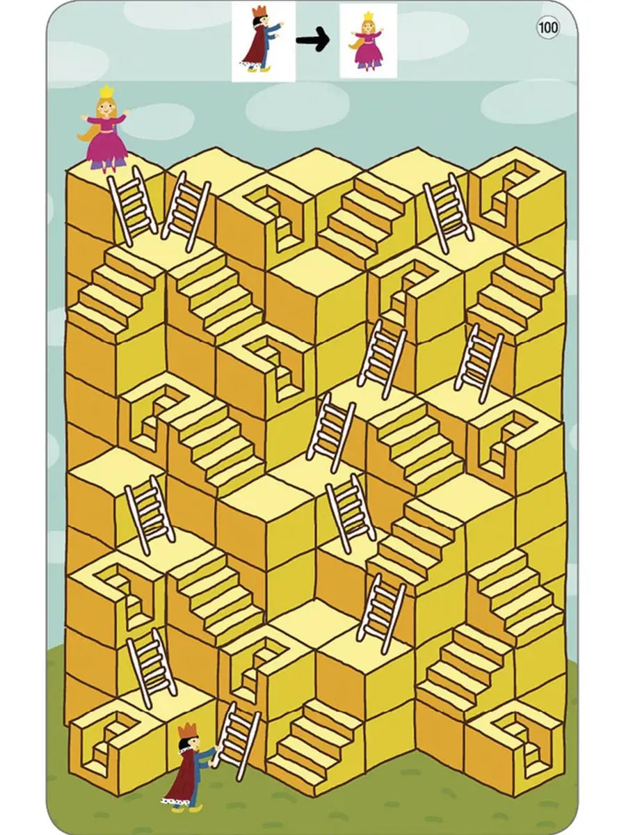 Usborne cards. 100 labyrinths from simple to complex