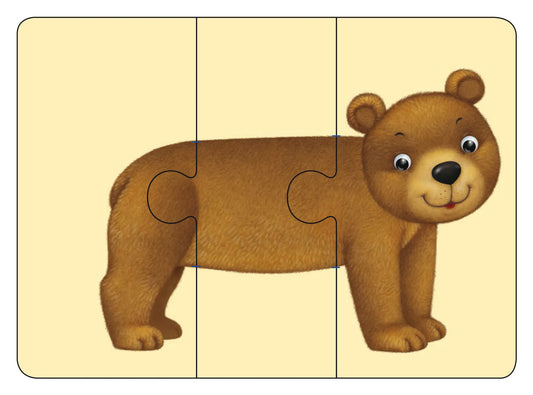 Zoo-animal mix-up. Collecting pictures, syllables, and words
