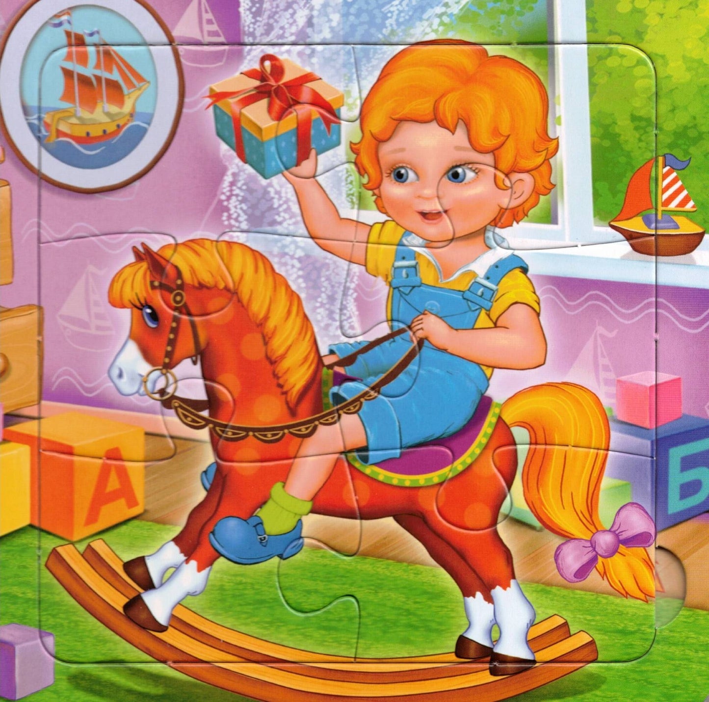 Игрушки А.Барто Книга с 5 пазлами