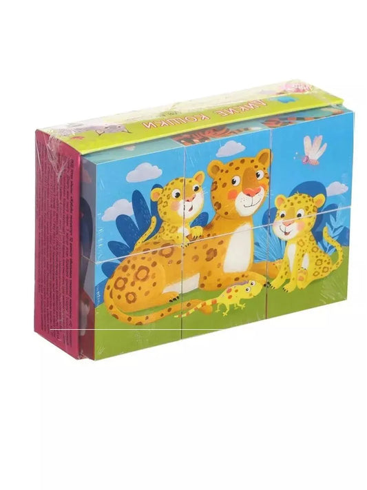 Smart Cubes in a Tray. 6 pieces. Wild Cats.
