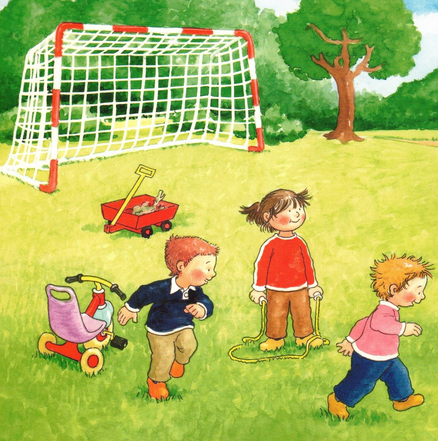 Якоб играет в футбол