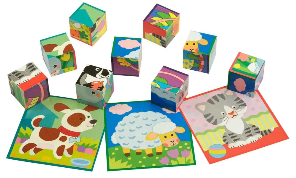 Smart cubes in a tray. 9 pieces. Favorites