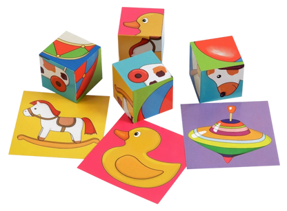 Smart cubes in a tray. 4 pieces. Toys