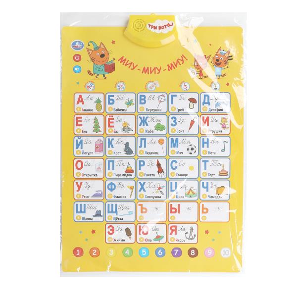 Говорящий плакат: ТРИ КОТА